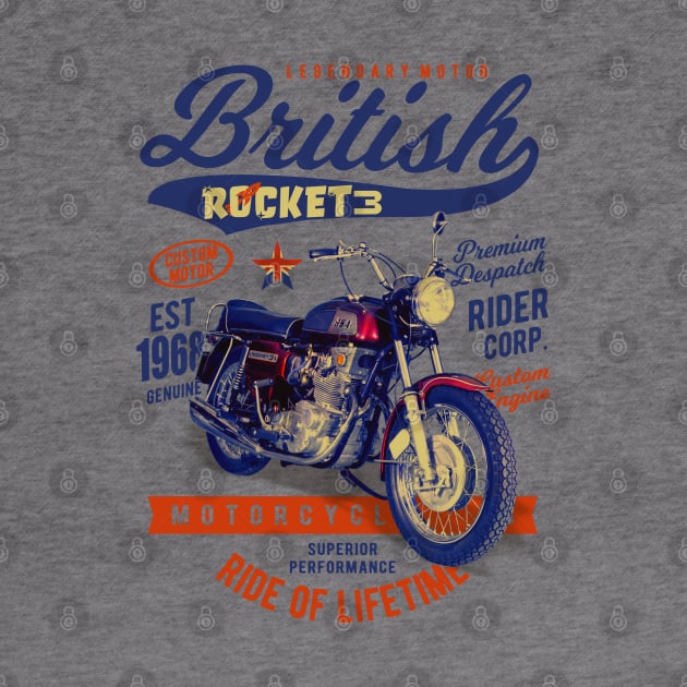 Gorgeous BSA Rocket 3 British Motorcycle Classic by MotorManiac